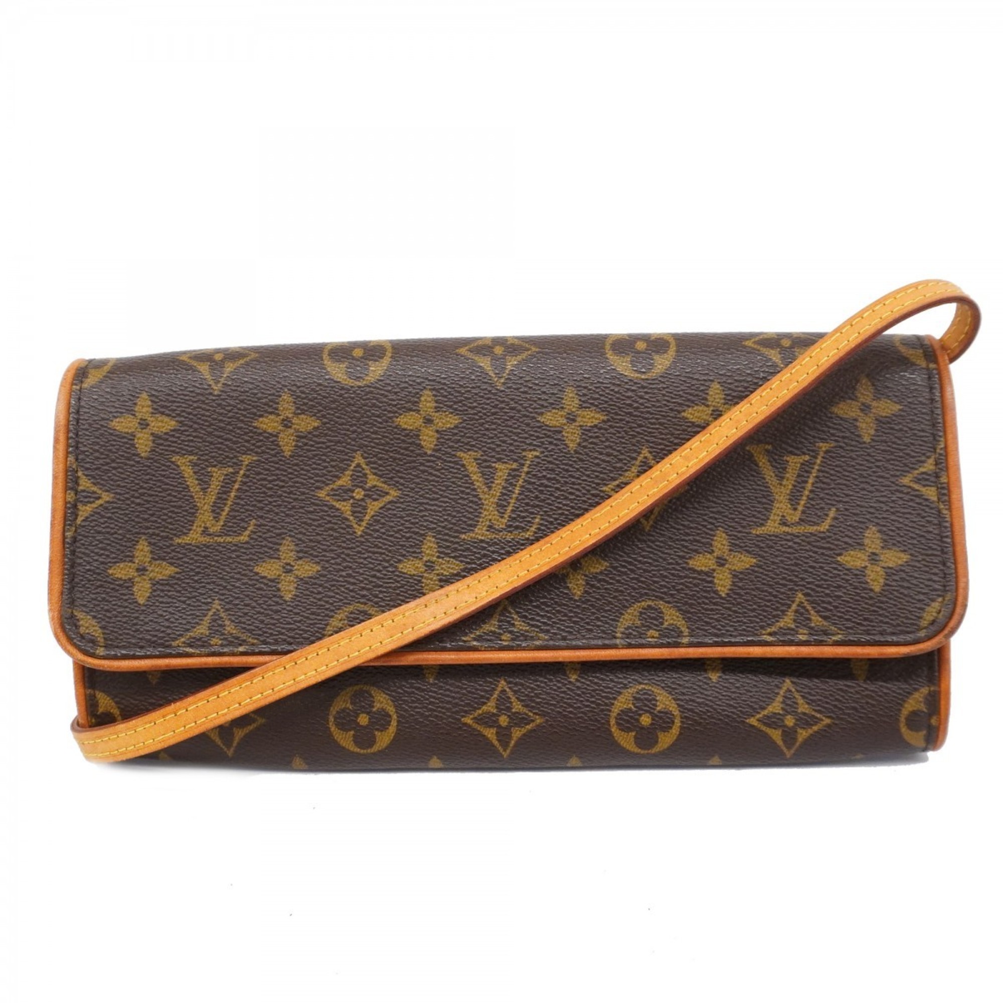 ルイ・ヴィトン(Louis Vuitton) ルイ・ヴィトン ショルダーバッグ モノグラム ポシェットツインGM M51852 ブラウンレディース