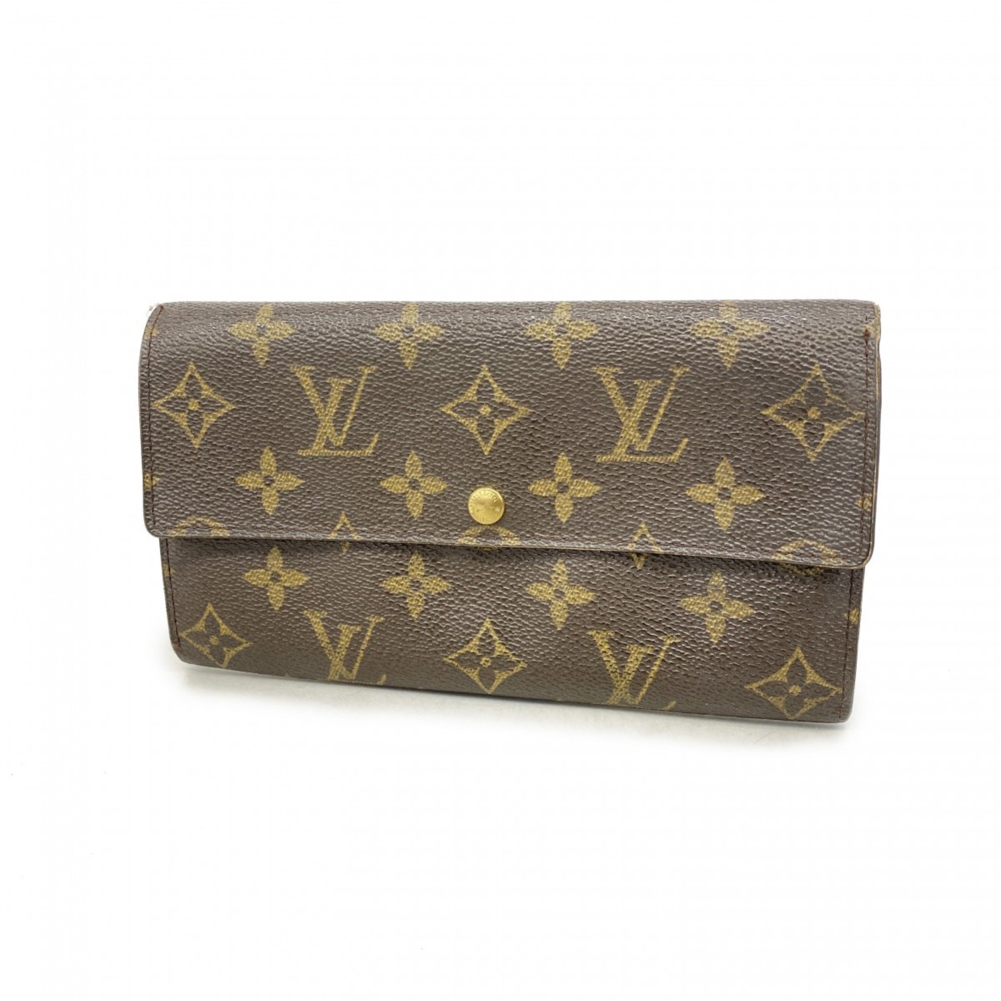 ルイ・ヴィトン(Louis Vuitton) ルイ・ヴィトン 長財布 モノグラム ポルトモネクレディ M61725 ブラウンレディース