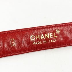 シャネル(Chanel) シャネル ウエストバッグ マトラッセ ラムスキン レッド レディース