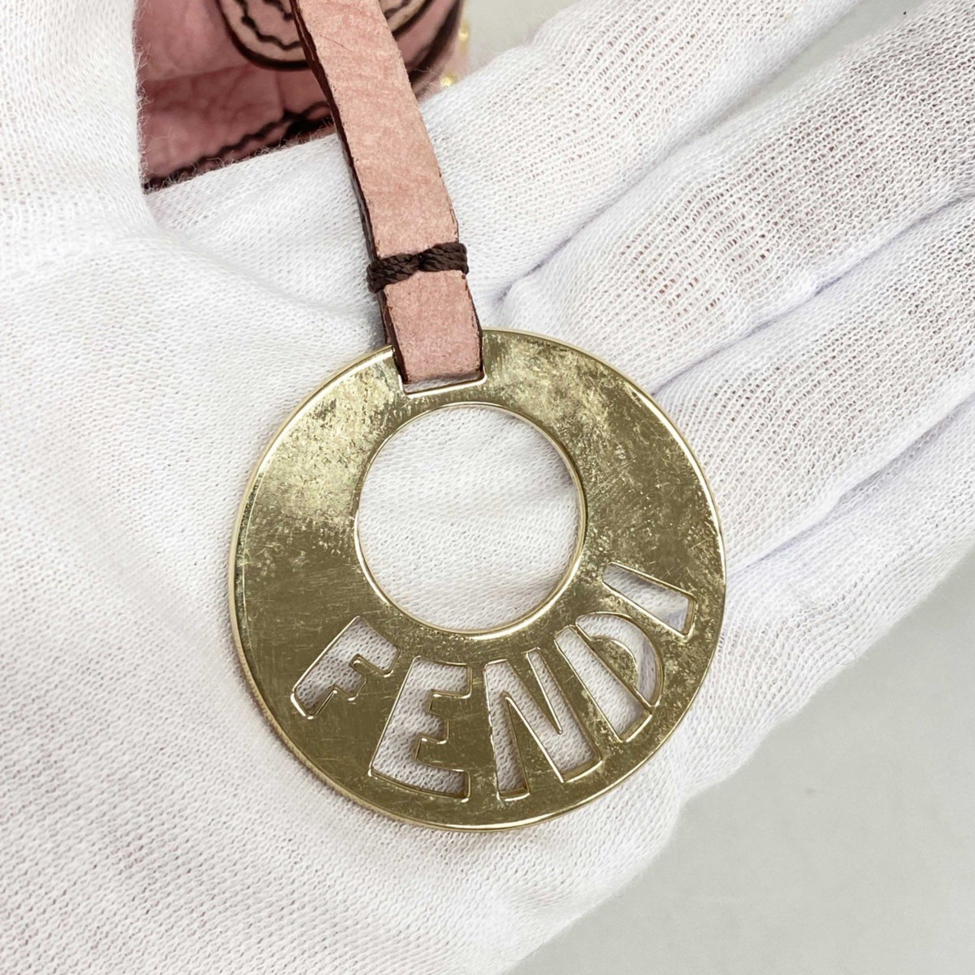 フェンディ(Fendi) フェンディ ハンドバッグ レザー ピンク レディース