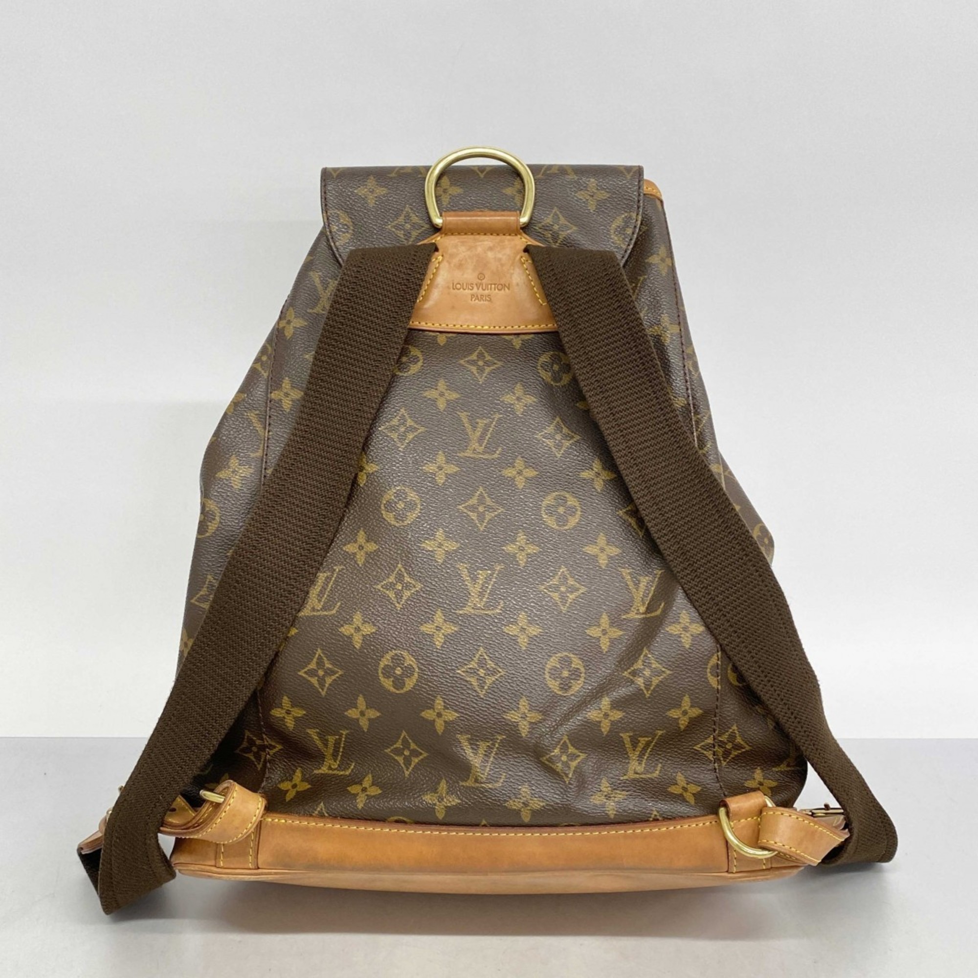 ルイ・ヴィトン(Louis Vuitton) ルイ・ヴィトン リュック・デイパック モノグラム モンスリGM M51135 ブラウンレディース