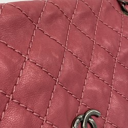 シャネル(Chanel) シャネル ショルダーバッグ ワイルドステッチ レザー ピンクレディース