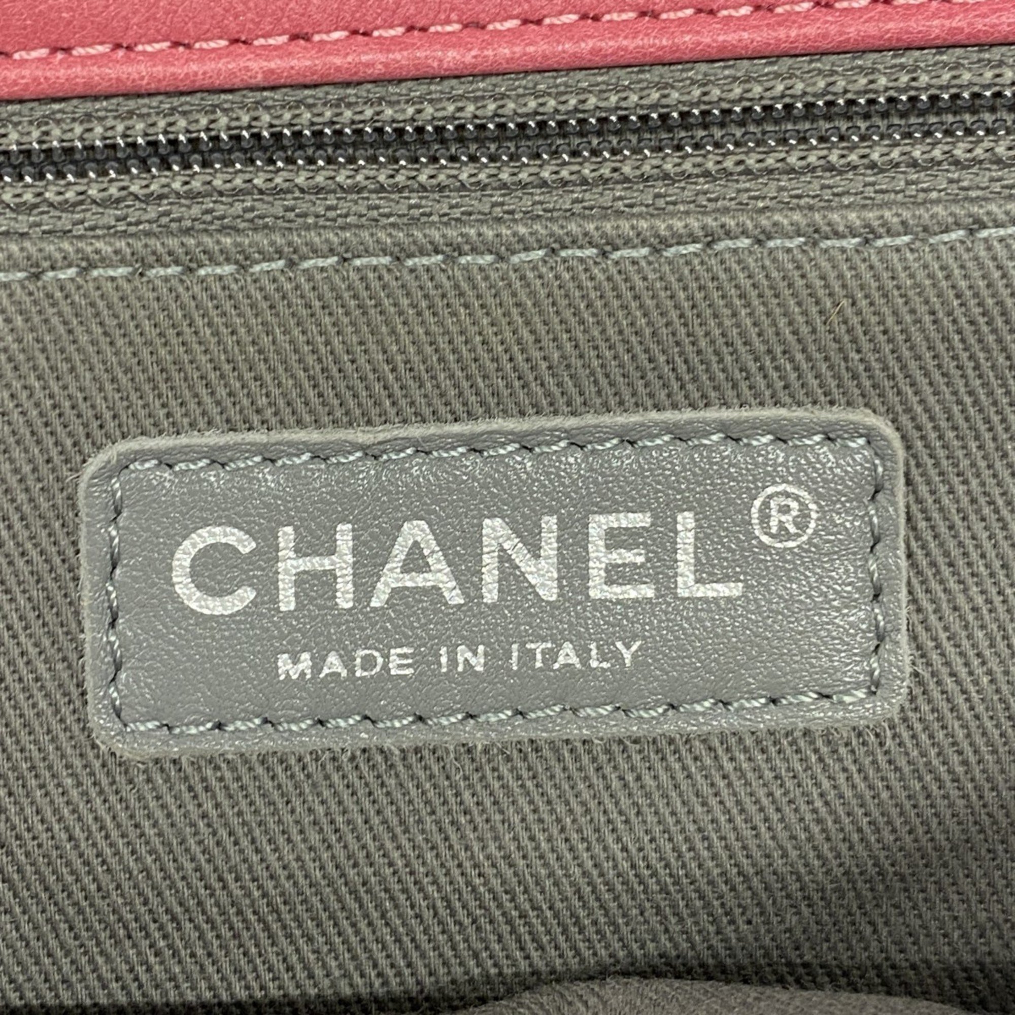 シャネル(Chanel) シャネル ショルダーバッグ ワイルドステッチ レザー ピンクレディース