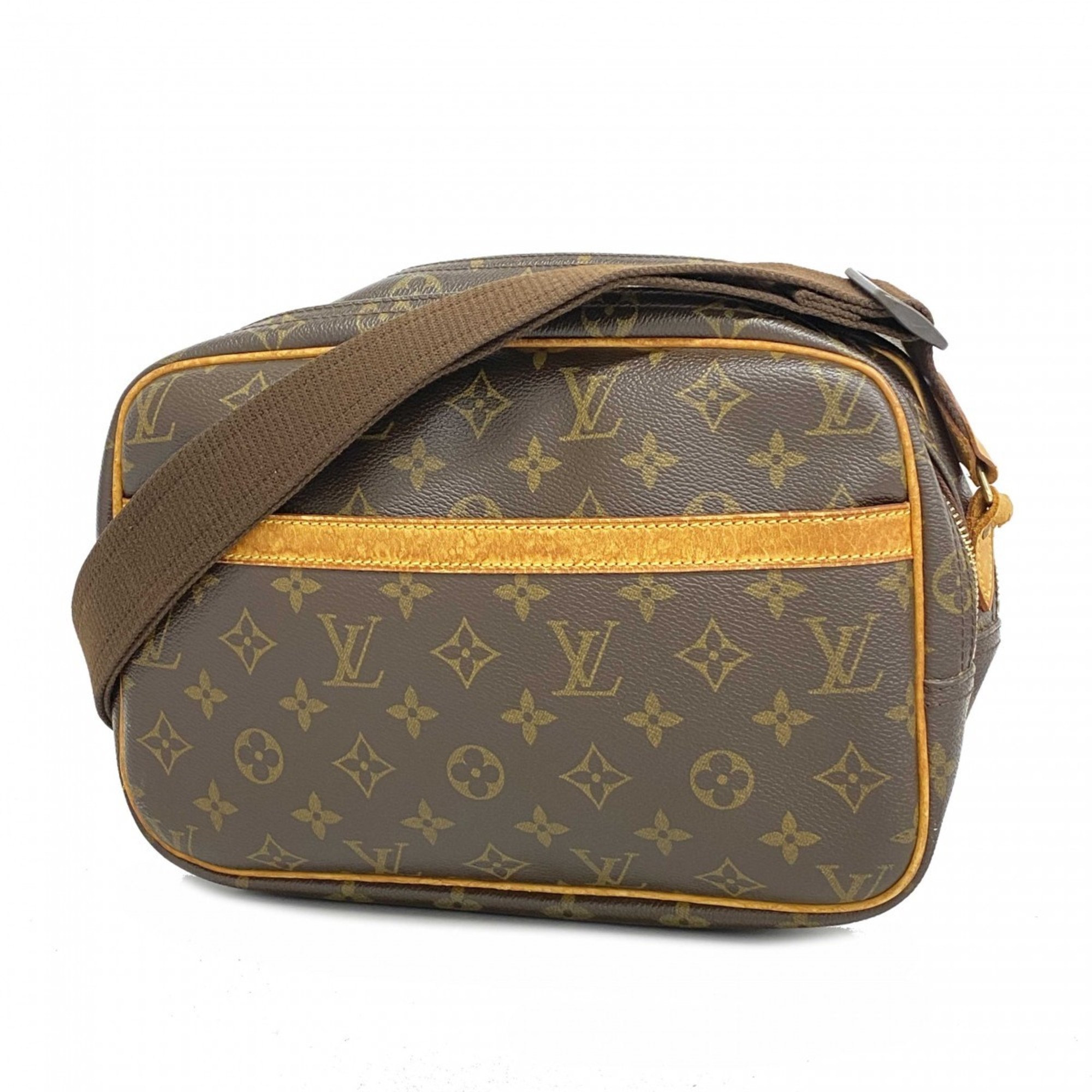 ルイ・ヴィトン(Louis Vuitton) ルイ・ヴィトン ショルダーバッグ モノグラム リポーターPM M45254 ブラウンレディース