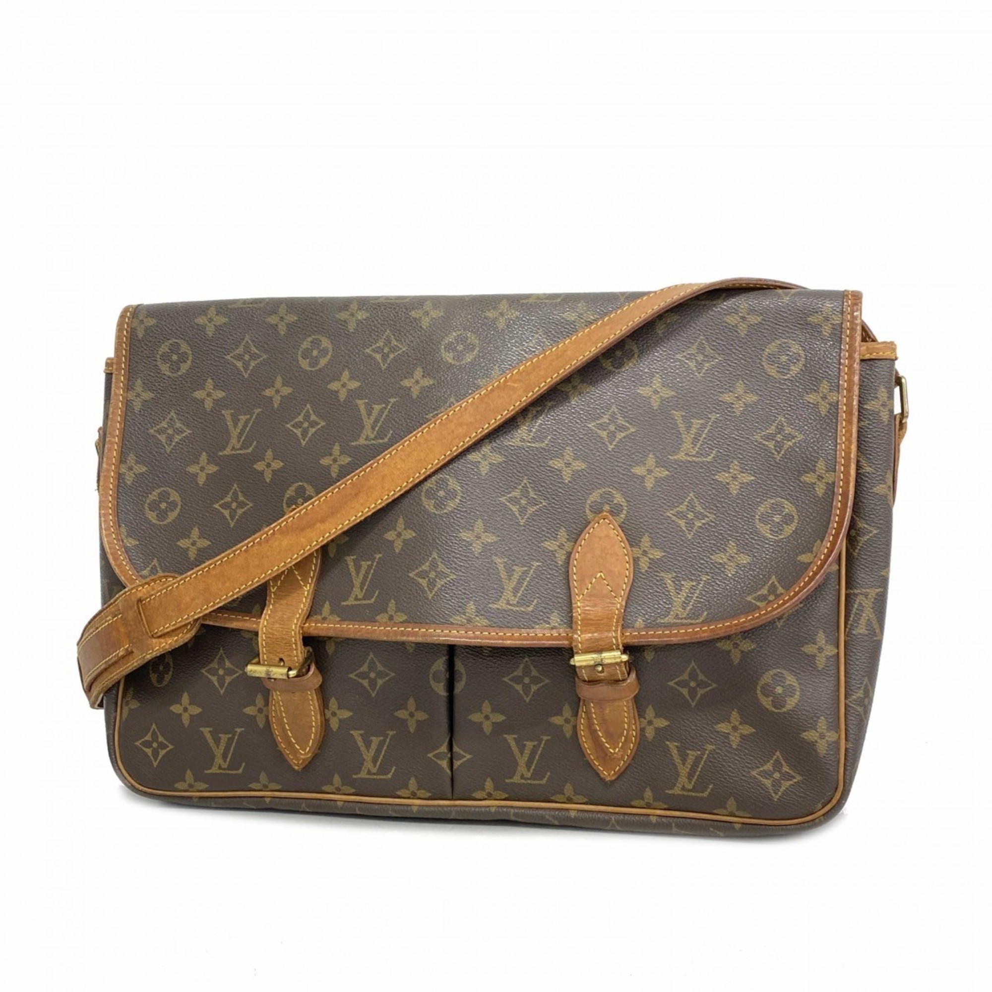 ルイ・ヴィトン(Louis Vuitton) ルイ・ヴィトン ショルダーバッグ モノグラム ジベシエールGM M42249  ブラウンレディース