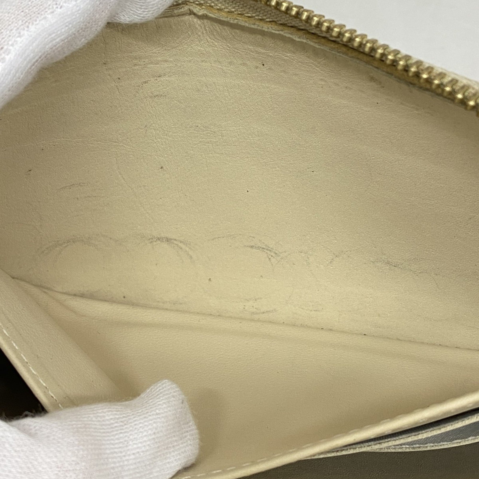 ルイ・ヴィトン(Louis Vuitton) ルイ・ヴィトン 長財布 ヴェルニ・レオパード ジッピーウォレット M91476 ブロンコライユレディース