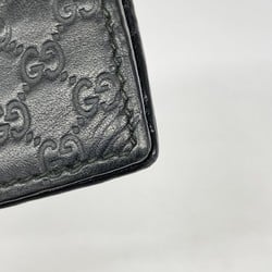 グッチ(Gucci) グッチ 札入れ マイクログッチシマ 544478 レザー ブラック メンズ