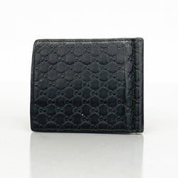 グッチ(Gucci) グッチ 札入れ マイクログッチシマ 544478 レザー ブラック メンズ