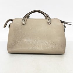 フェンディ(Fendi) フェンディ ハンドバッグ レザー ベージュ レディース