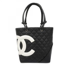 シャネル(Chanel) シャネル トートバッグ カンボン ラムスキン ブラック ピンク レディース