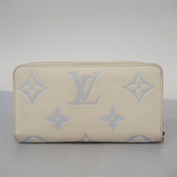 ルイ・ヴィトン(Louis Vuitton) ルイ・ヴィトン 長財布 モノグラム・アンプラント ジッピーウォレット M83308 ラテホワイト キャンディブルーレディース