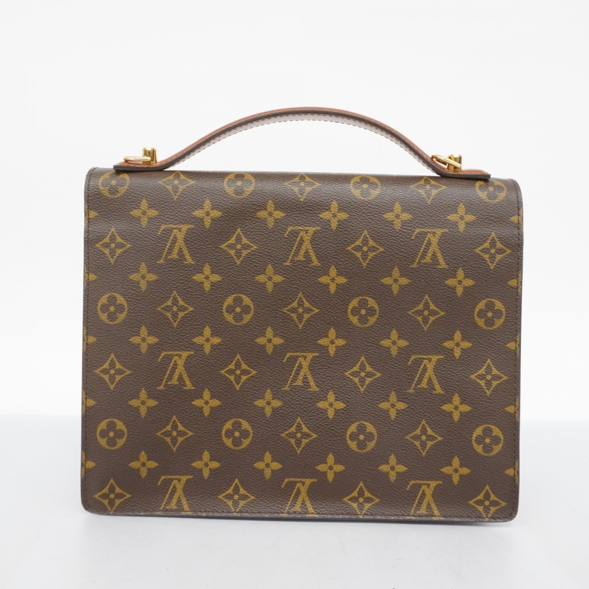 ルイ・ヴィトン(Louis Vuitton) ルイ・ヴィトン ハンドバッグ モノグラム モンソー M51185 ブラウンレディース