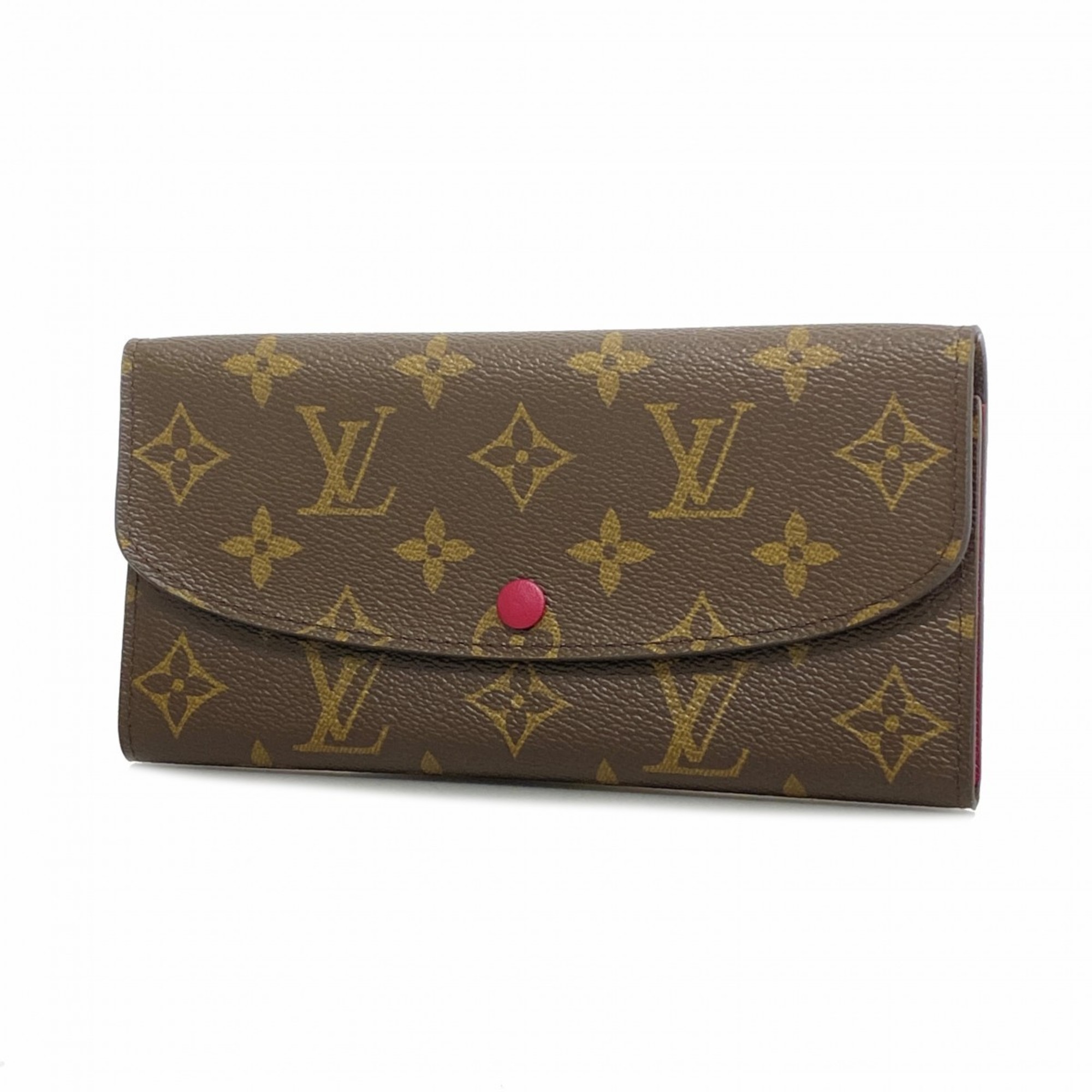 ルイ・ヴィトン(Louis Vuitton) ルイ・ヴィトン 長財布 モノグラム ポルトフォイユエミリー M60697 フューシャレディース