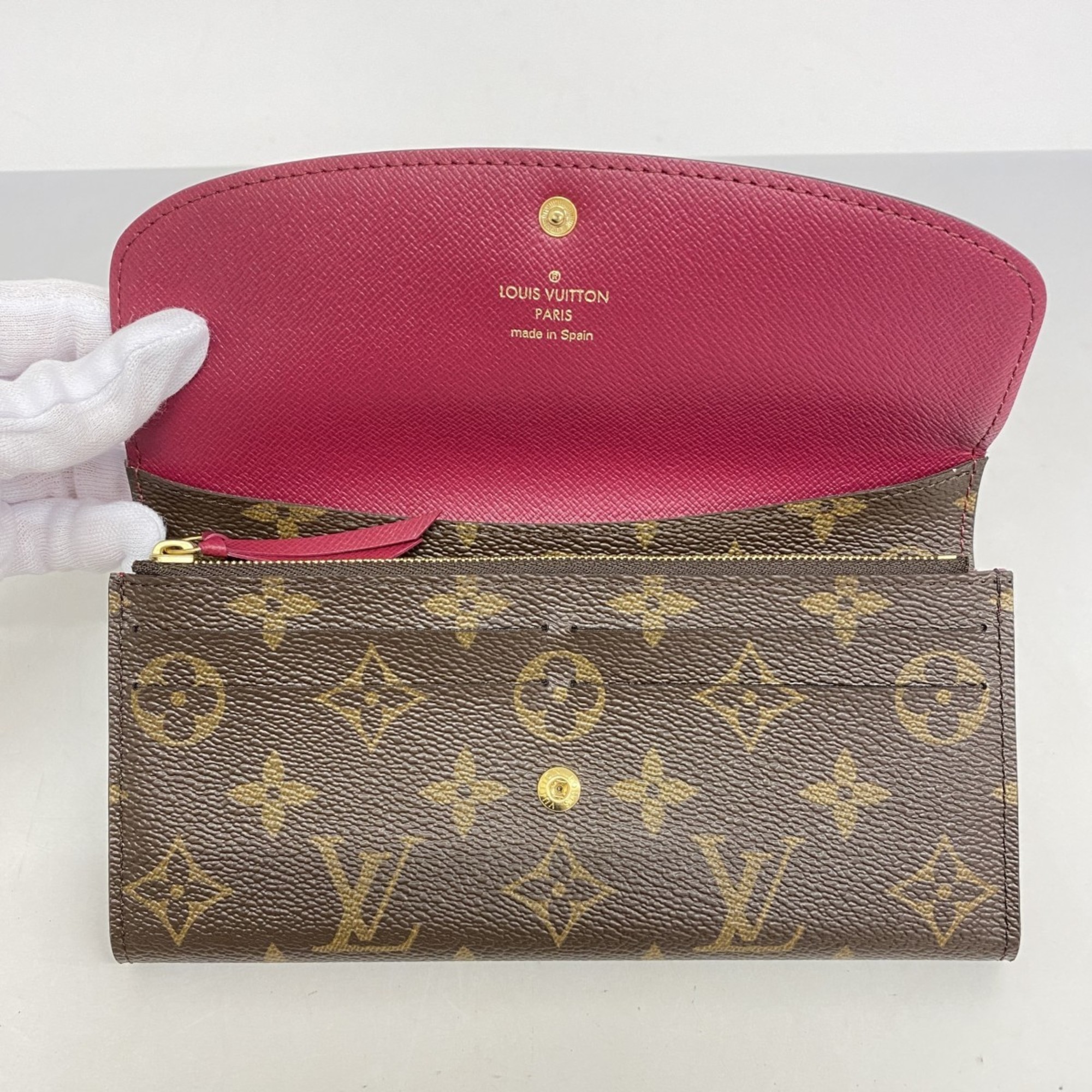 ルイ・ヴィトン(Louis Vuitton) ルイ・ヴィトン 長財布 モノグラム ポルトフォイユエミリー M60697 フューシャレディース