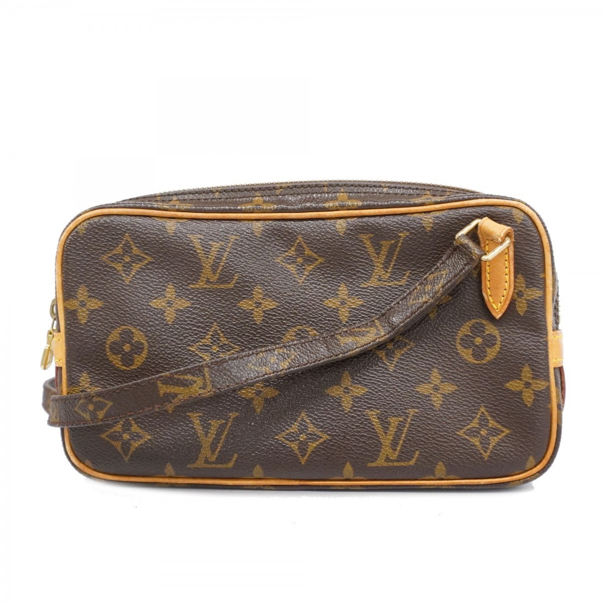 ルイ・ヴィトン(Louis Vuitton) ルイ・ヴィトン ショルダーバッグ モノグラム ポシェットマルリーバンドリエール M51828 ブラウンレディース