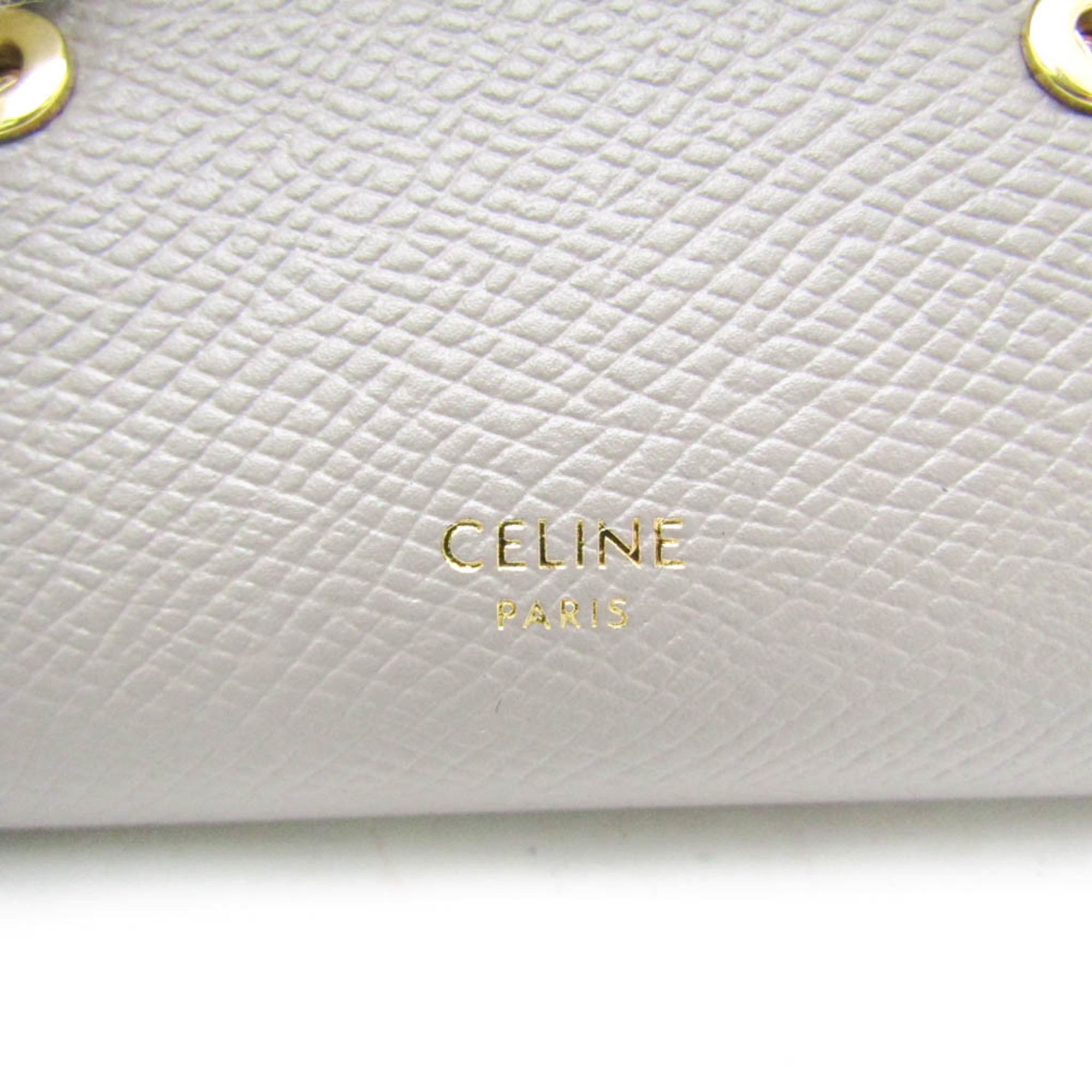 セリーヌ(Celine) スモール トリフォード ウォレット10B573 レディース  カーフスキン 財布（三つ折り） グレージュ