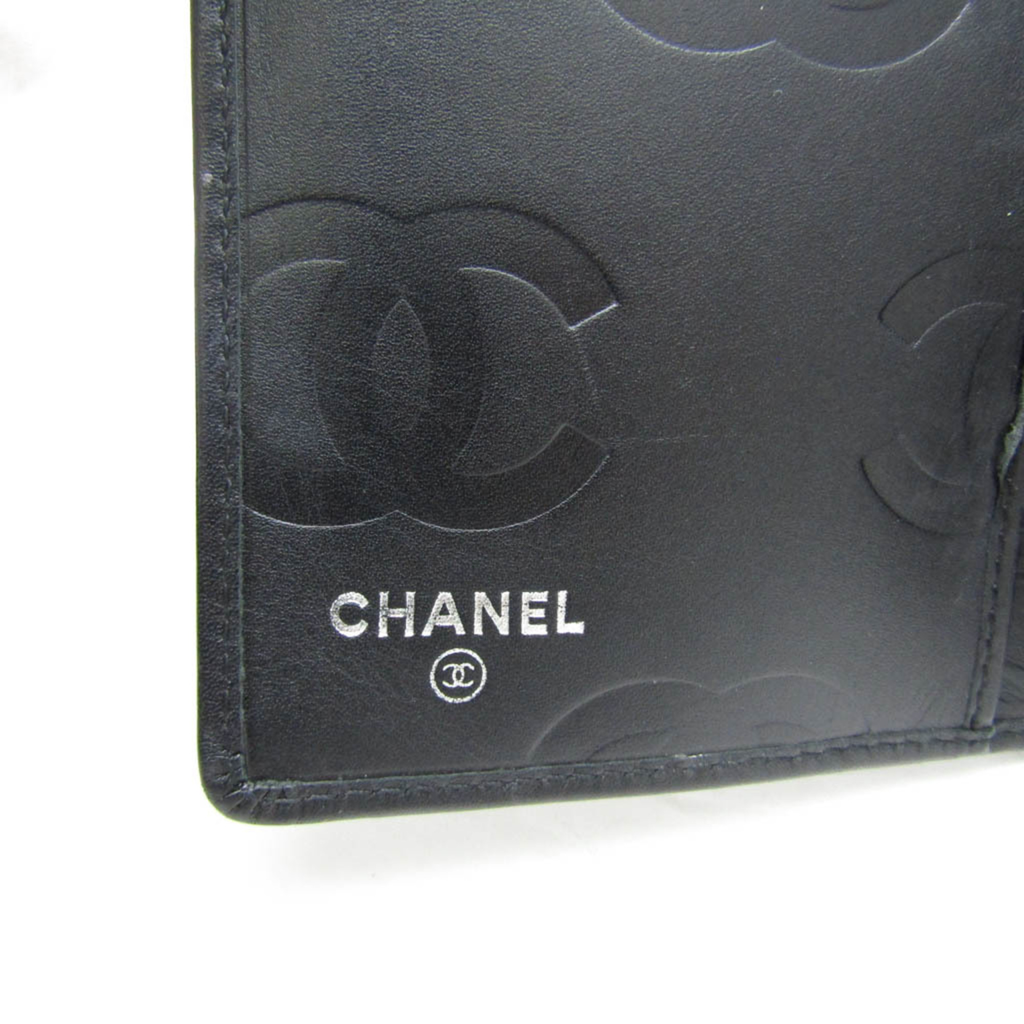 シャネル(Chanel) カンボン A26717 レディース  カーフスキン 長財布（二つ折り） ブラック