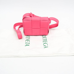 ボッテガ・ヴェネタ(Bottega Veneta) CANDY CASSETTE 710139 レディース レザー ショルダーバッグ ピンク