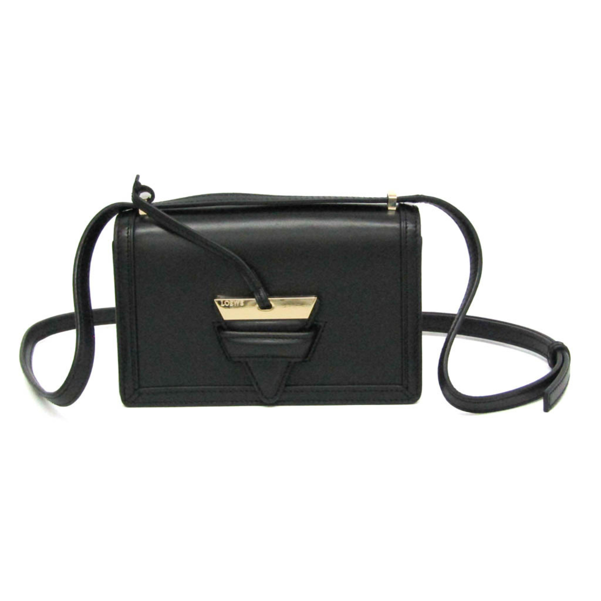 ロエベ(Loewe) バルセロナ MINI 302.74NP39 レディース レザー ショルダーバッグ ブラック