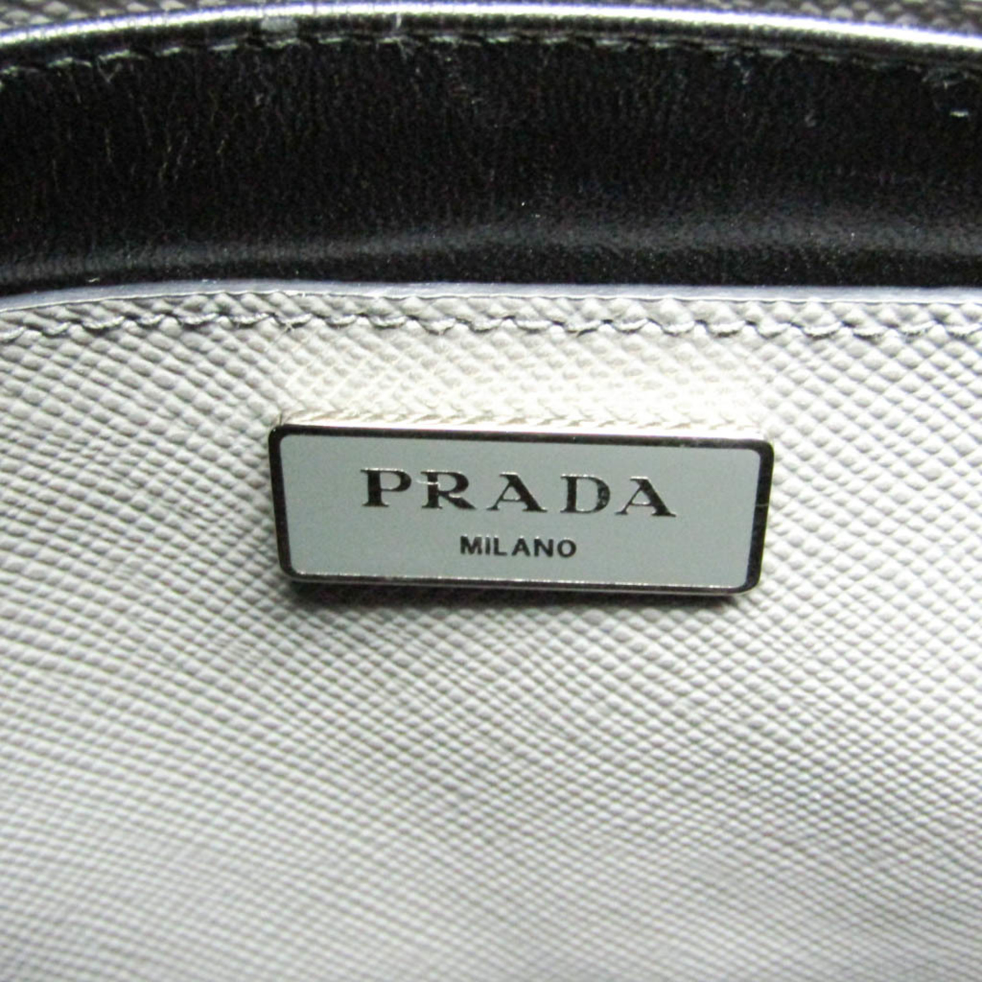 プラダ(Prada) BN2823 レディース Saffiano Cuir ハンドバッグ,ショルダーバッグ グレー