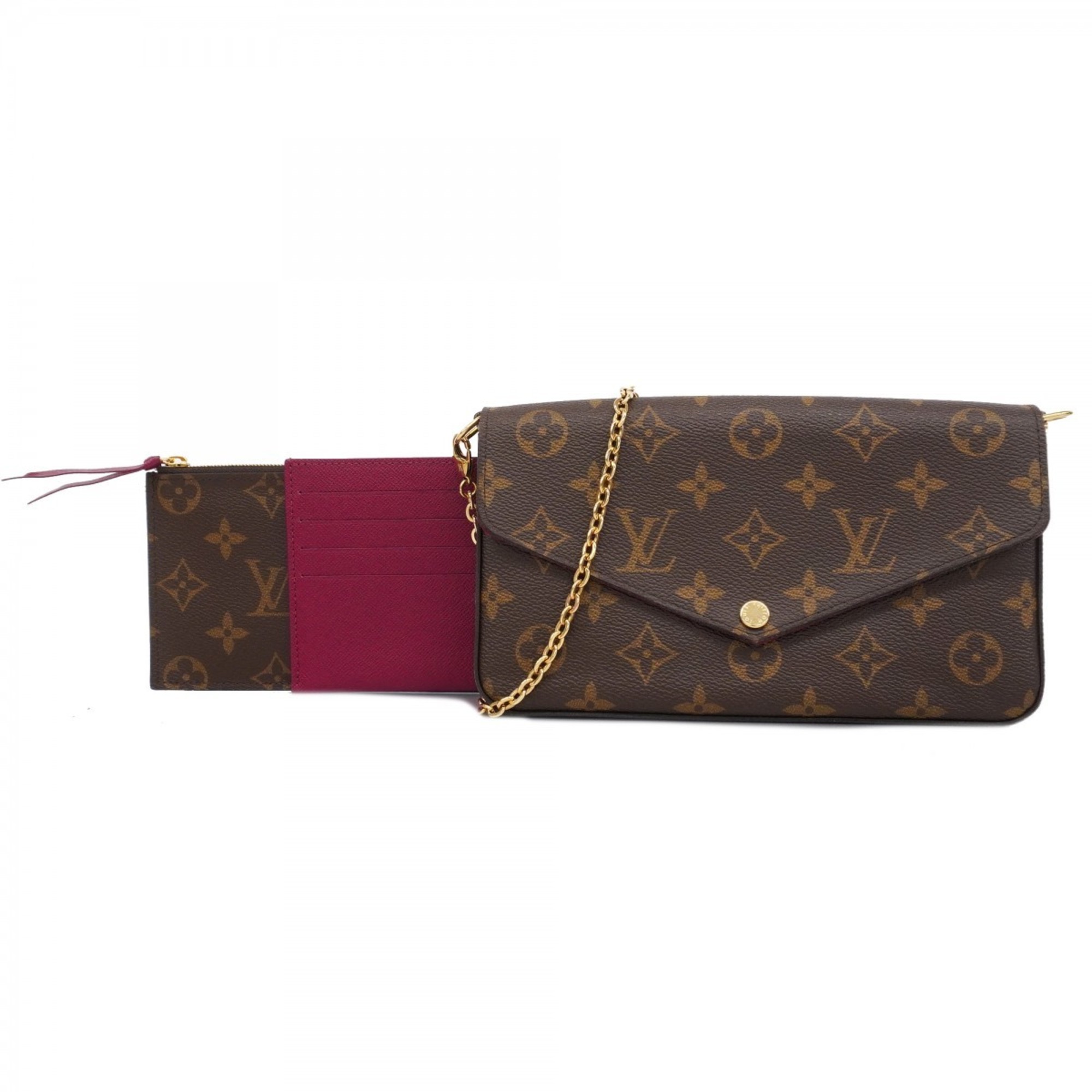 ルイ・ヴィトン(Louis Vuitton) ルイ・ヴィトン ショルダーウォレット モノグラム ポシェットフェリシー M61276  フューシャレディース | eLADY Globazone