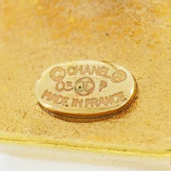 シャネル(Chanel) シャネル ピアス ココマーク スクエア GPメッキ ゴールド ブラックレディース