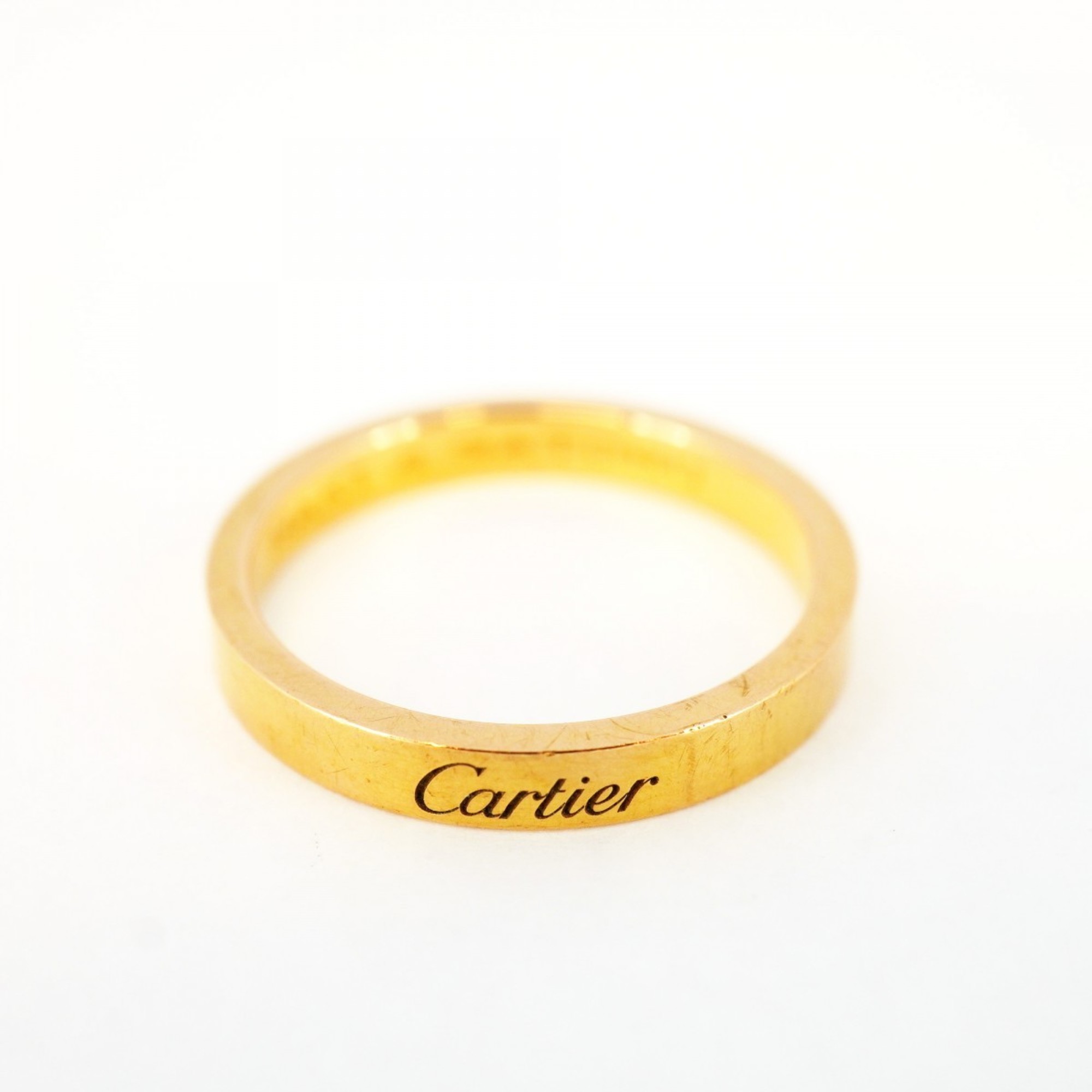 カルティエ(Cartier) カルティエ リング エングレーブド K18PG ピンクゴールド ＃59レディース