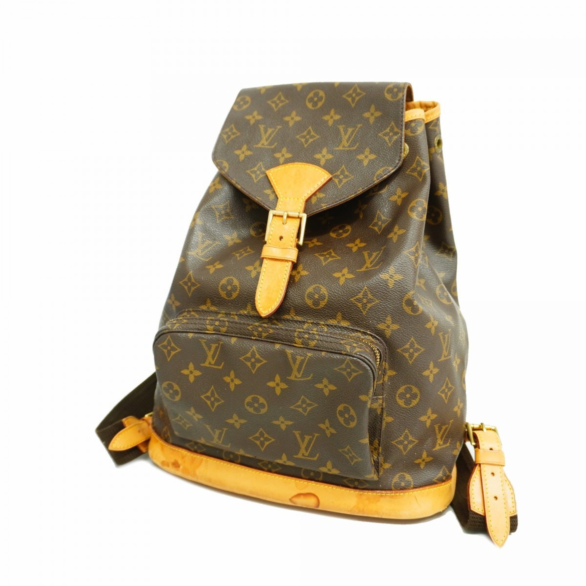 ルイ・ヴィトン(Louis Vuitton) ルイ・ヴィトン リュック・デイパック モノグラム モンスリGM M51135 ブラウンレディース