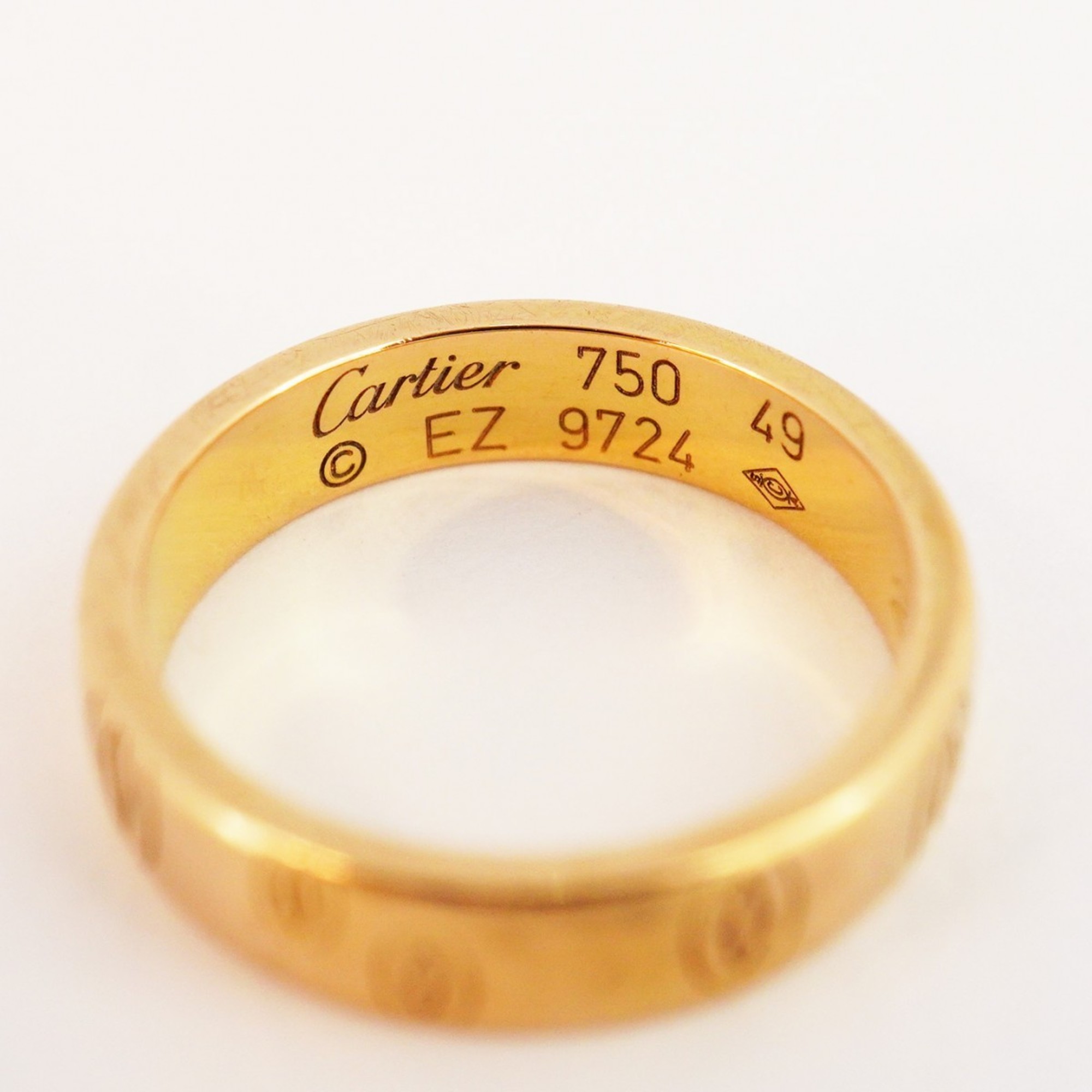 カルティエ(Cartier) カルティエ リング ハッピーバースデー K18PG ピンクゴールド ＃49レディース