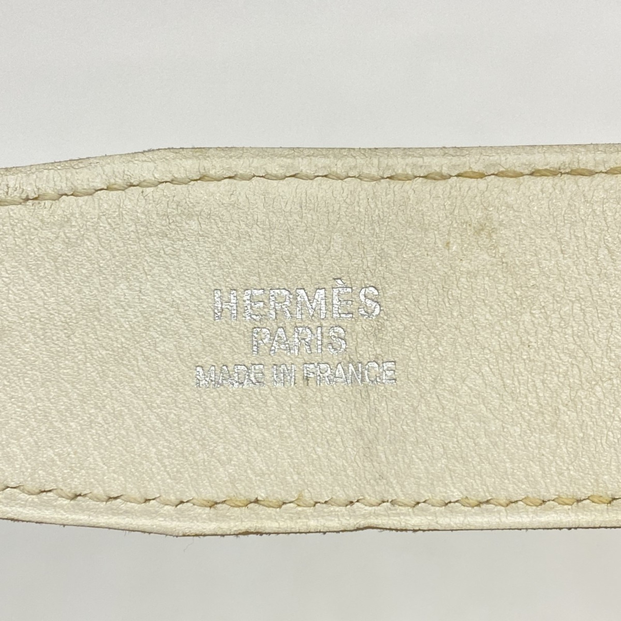 エルメス(Hermes) エルメス ベルト コンスタンスベルト クシュベル ネイビー ホワイト  □A刻印レディース