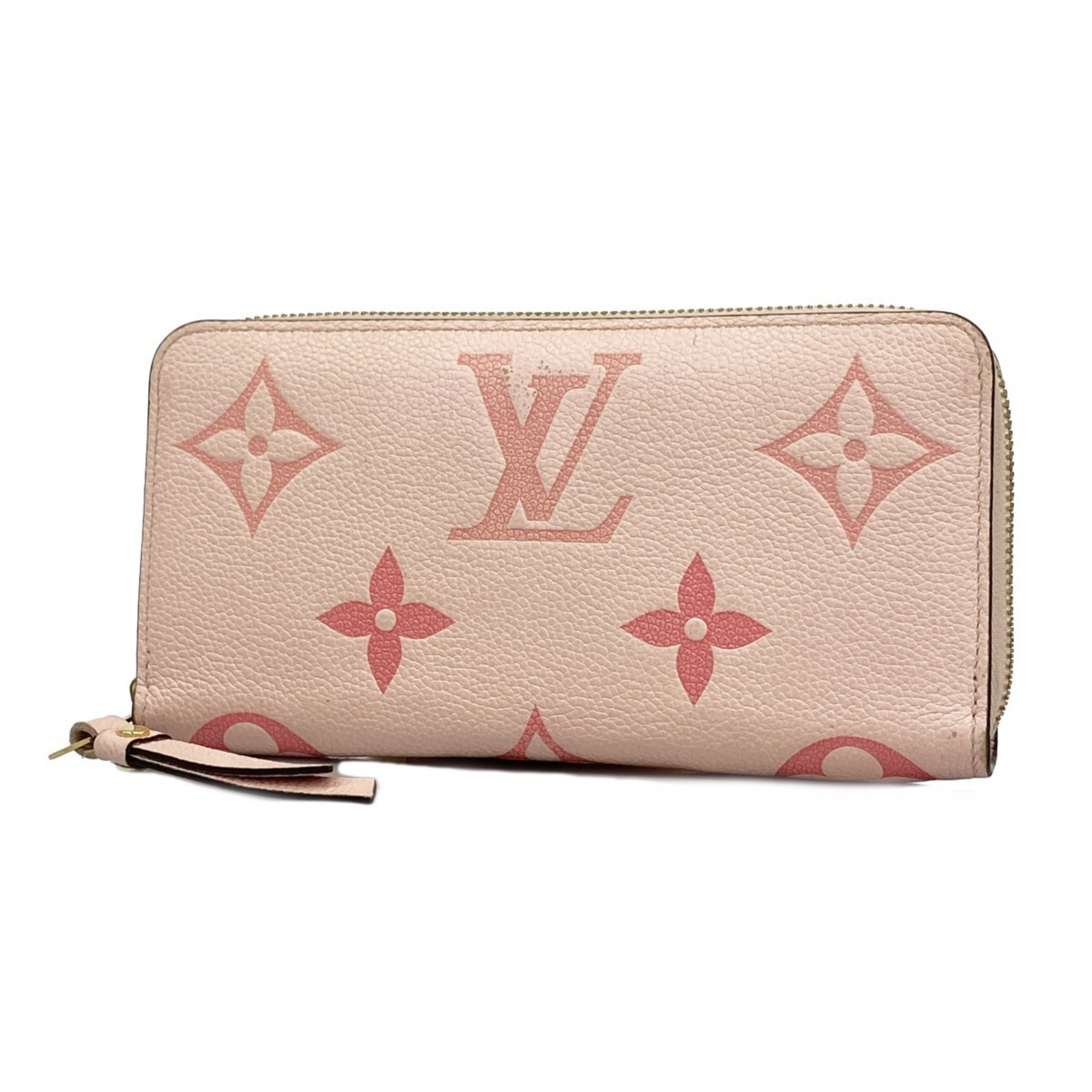 ルイ・ヴィトン(Louis Vuitton) ルイ・ヴィトン 長財布 モノグラム・アンプラント ジッピーウォレット M80403 ブトンドローズレディース