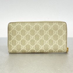 グッチ(Gucci) グッチ 長財布 GGスプリーム 456117  ベージュ アイボリー レディース