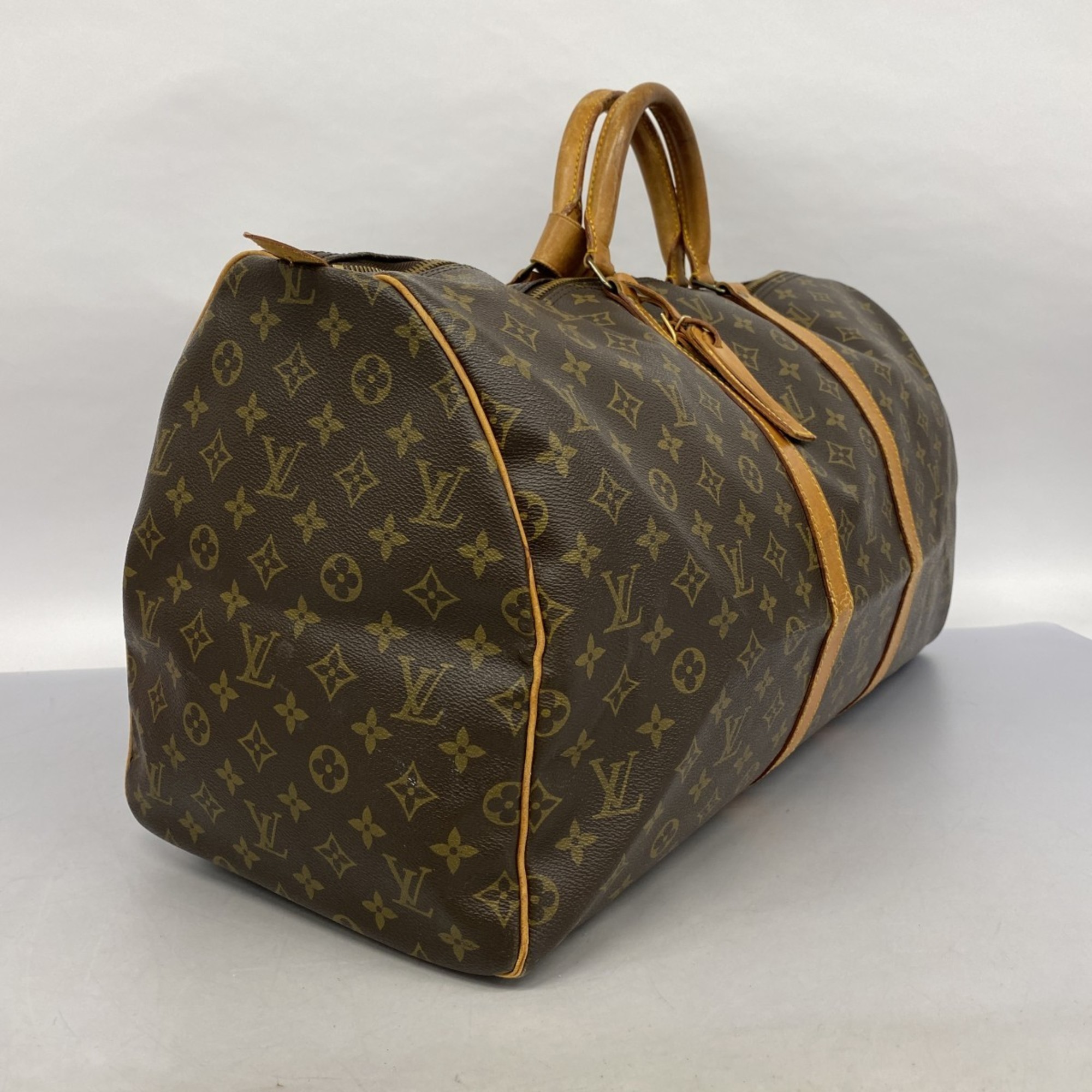 ルイ・ヴィトン(Louis Vuitton) ルイ・ヴィトン ボストンバッグ モノグラム キーポル55 M41424 ブラウンメンズ レディース