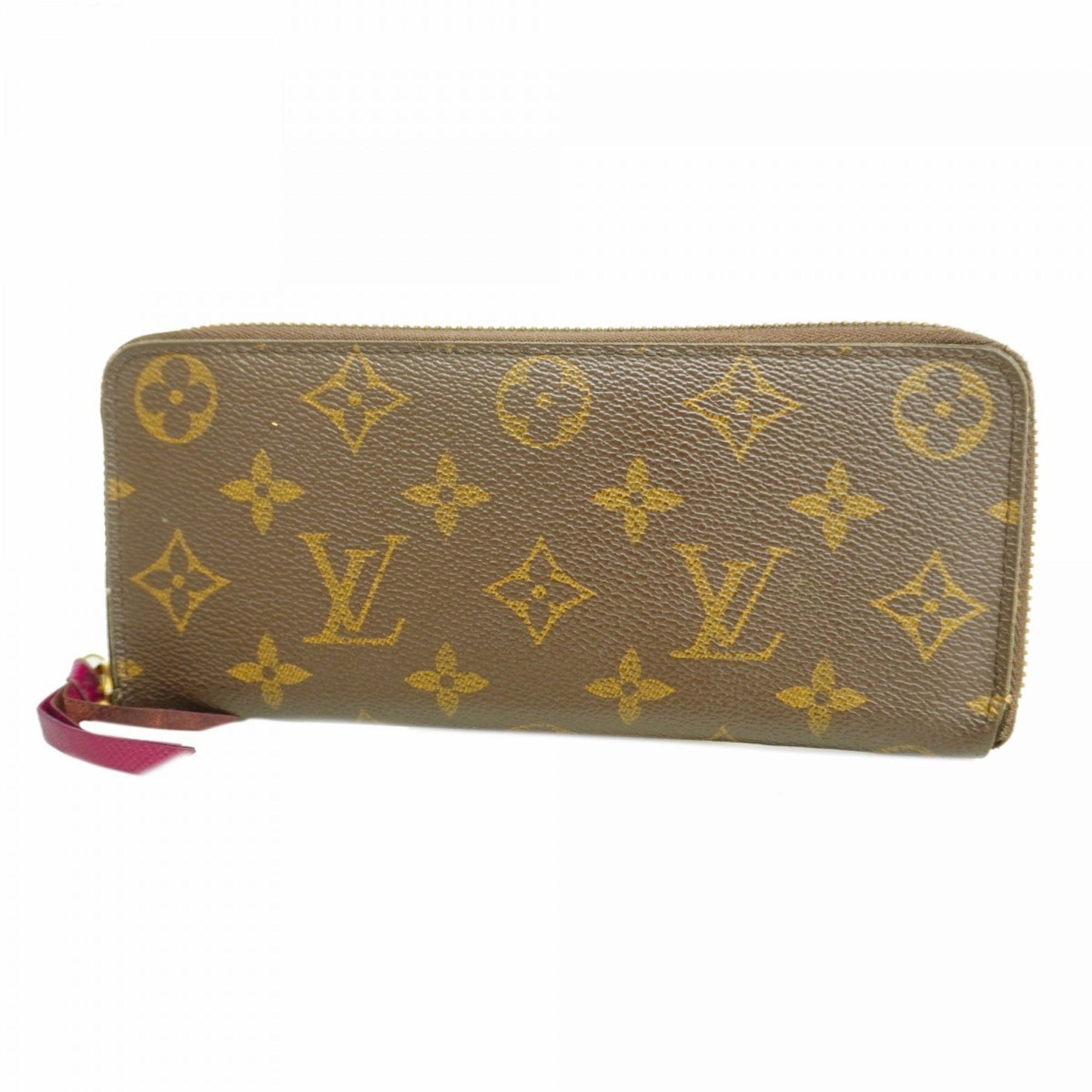 ルイ・ヴィトン(Louis Vuitton) ルイ・ヴィトン 長財布 モノグラム ポルトフォイユクレマンス M60742 フューシャレディース