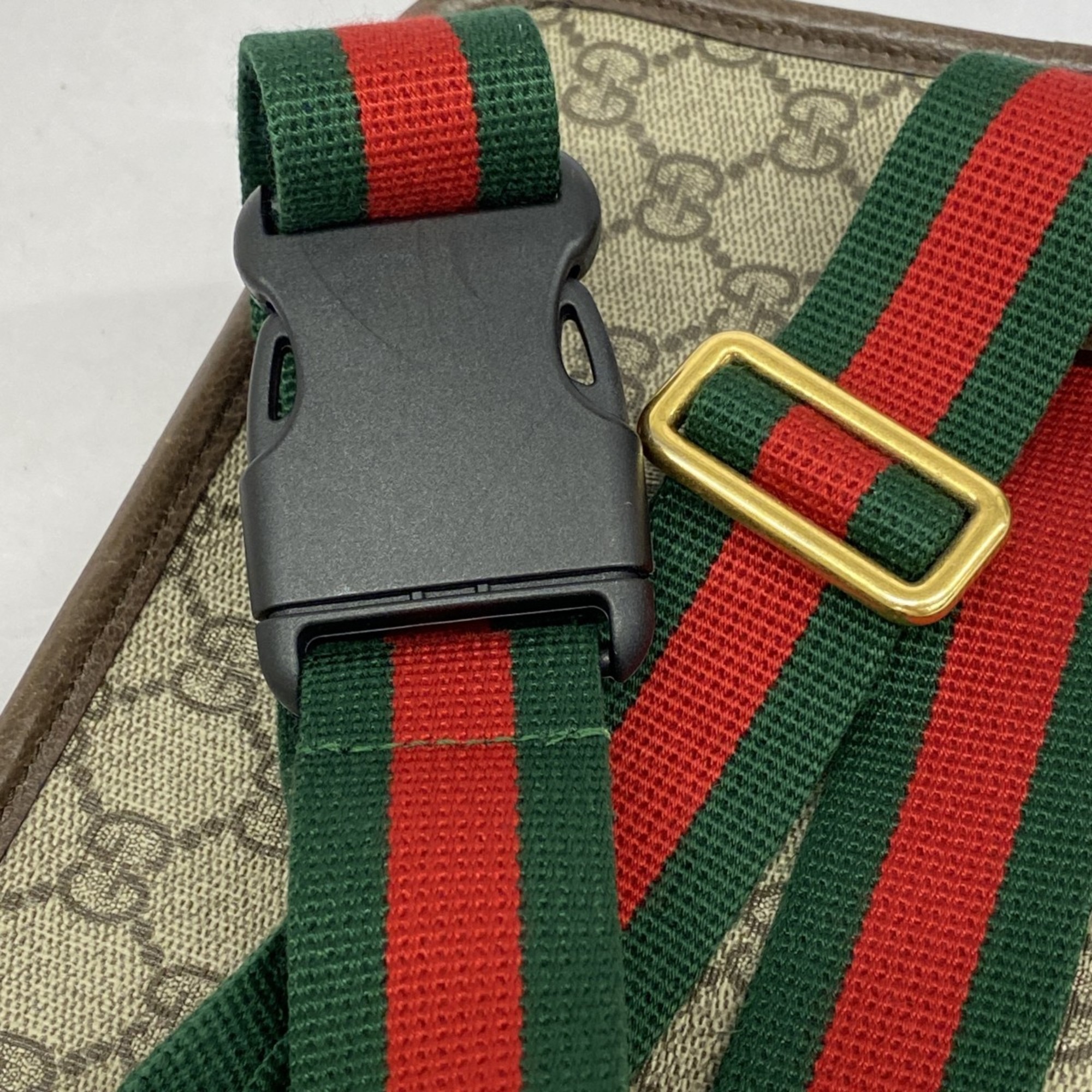 グッチ(Gucci) グッチ ウエストバッグ GGスプリーム シェリーライン 498930  ブラウン メンズ レディース