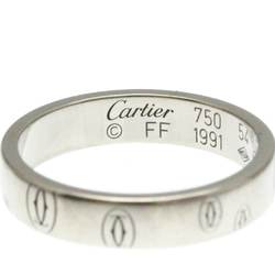 カルティエ(Cartier) ハッピーバースデー K18ホワイトゴールド(K18WG) ファッション 無し バンドリング シルバー