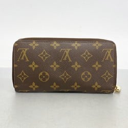 ルイ・ヴィトン(Louis Vuitton) ルイ・ヴィトン 長財布 モノグラム ジッピーウォレット M41895 ブラウン フューシャ レディース