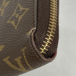 ルイ・ヴィトン(Louis Vuitton) ルイ・ヴィトン 長財布 モノグラム ジッピーウォレット M41895 ブラウン フューシャ レディース