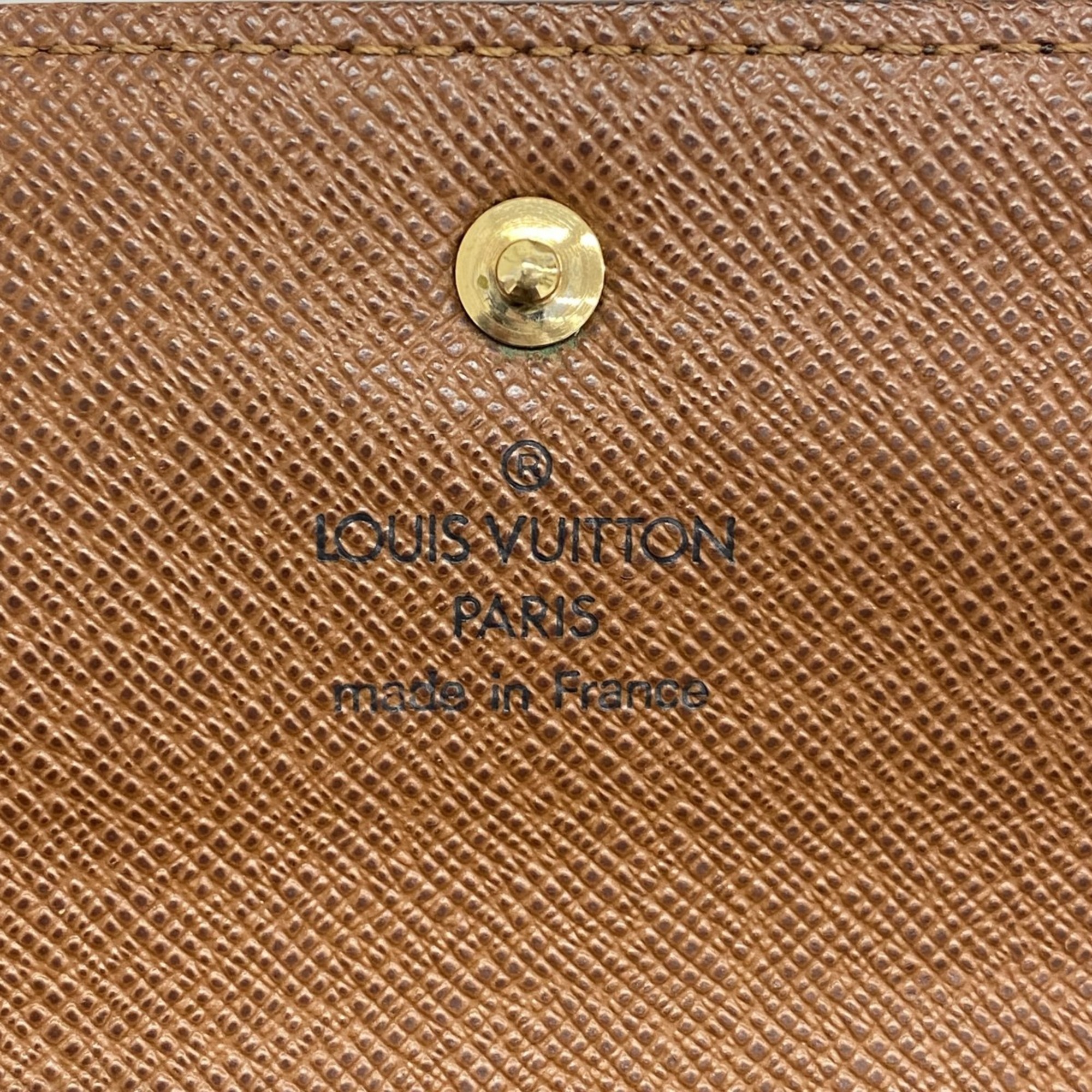 ルイ・ヴィトン(Louis Vuitton) ルイ・ヴィトン 三つ折り財布 モノグラム ポルトトレゾールエテュイパピエ M61202 ブラウンメンズ レディース