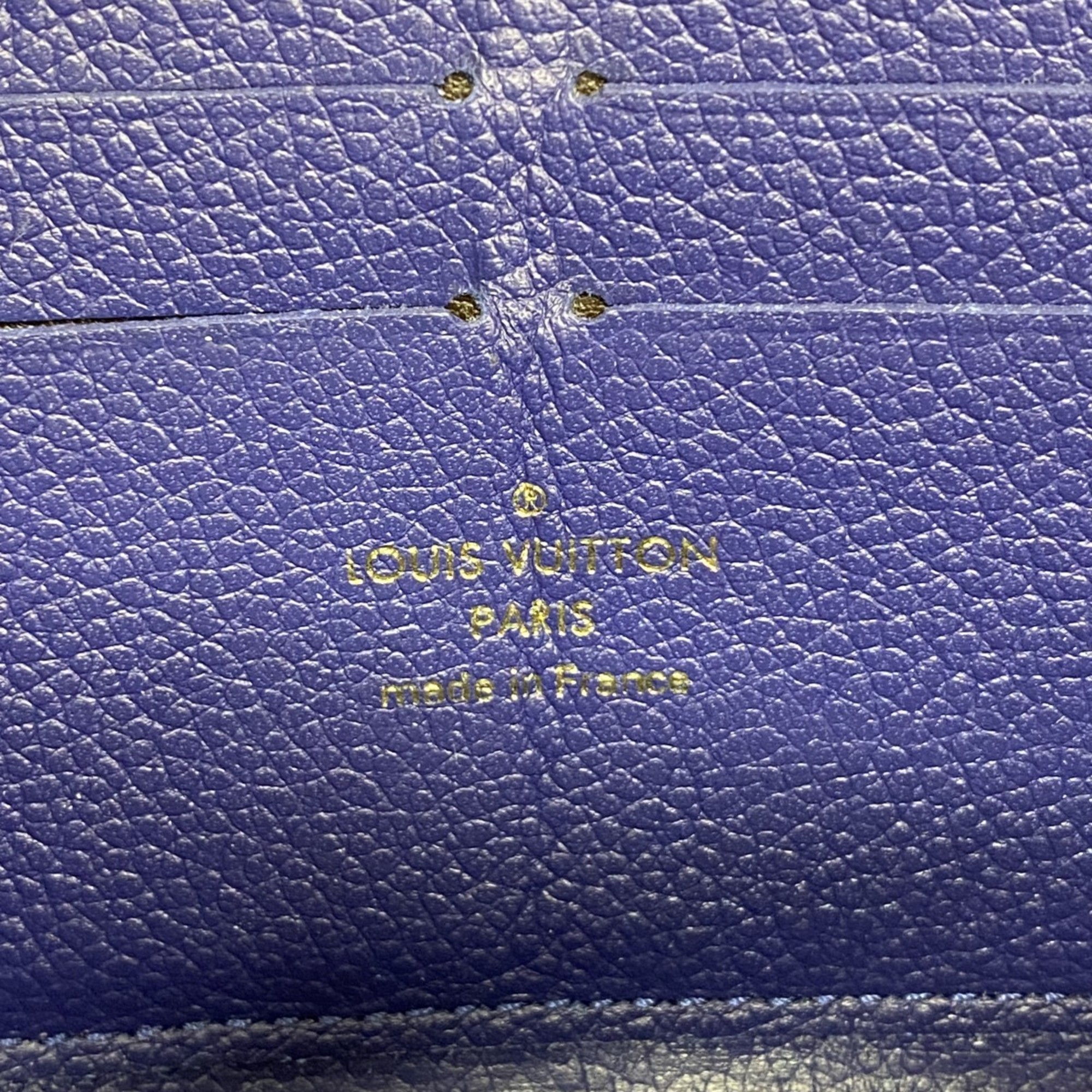 ルイ・ヴィトン(Louis Vuitton) ルイ・ヴィトン 長財布 モノグラム・アンプラント ジッピーウォレット M60943 イリスレディース