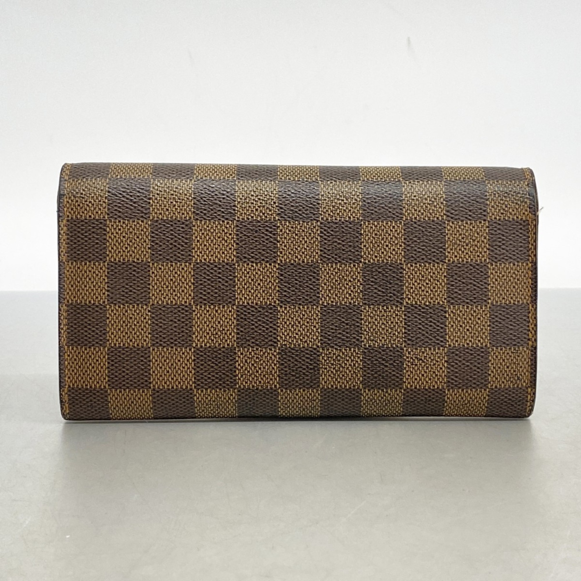 ルイ・ヴィトン(Louis Vuitton) ルイ・ヴィトン 長財布 ダミエ ポシェットポルトモネクレディ N61724 エベヌレディース