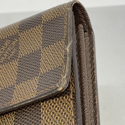 ルイ・ヴィトン(Louis Vuitton) ルイ・ヴィトン 長財布 ダミエ ポシェットポルトモネクレディ N61724 エベヌレディース