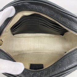 グッチ(Gucci) グッチ ショルダーバッグ マイクログッチシマ 449413 レザー ブラック レディース