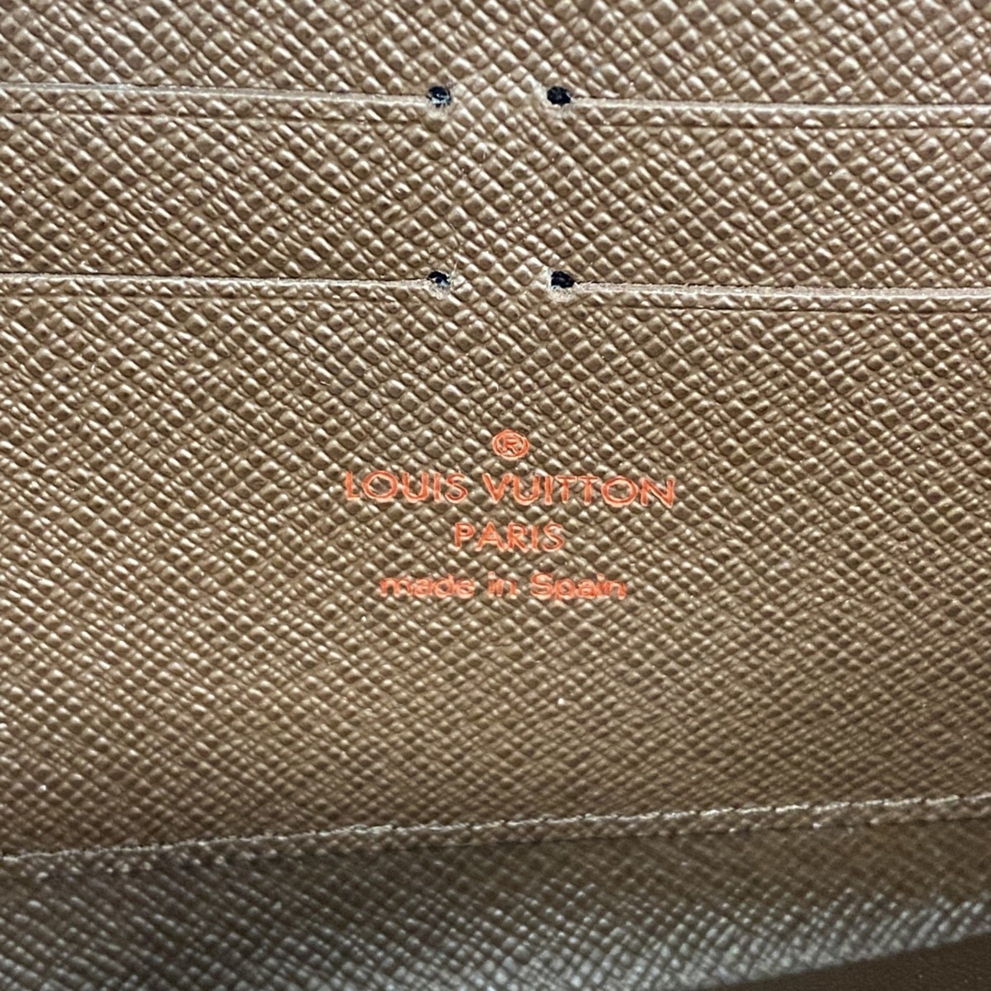 ルイ・ヴィトン(Louis Vuitton) ルイ・ヴィトン 長財布 ダミエ ジッピーウォレット N60015 エベヌメンズ レディース