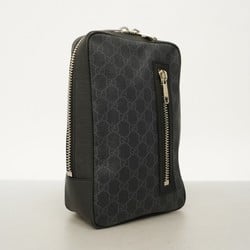 グッチ(Gucci) グッチ ボディバッグ GGスプリーム シェリーライン 478325  ブラック グレー メンズ