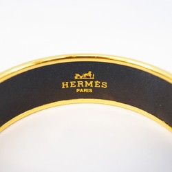 エルメス(Hermes) エルメス バングル エマイユGM GPメッキ 七宝焼き ゴールド マルチカラーメンズ レディース