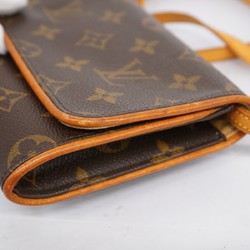 ルイ・ヴィトン(Louis Vuitton) ルイ・ヴィトン ショルダーバッグ モノグラム ポシェットツインGM M51852 ブラウンレディース