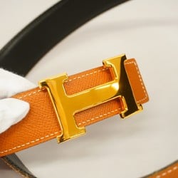 エルメス(Hermes) エルメス ベルト コンスタンスベルト クシュベル ボックスカーフ ゴールド ブラック  □B刻印レディース