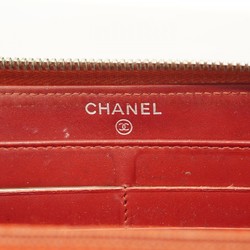 シャネル(Chanel) シャネル 長財布 マトラッセ キャビアスキン レッド レディース