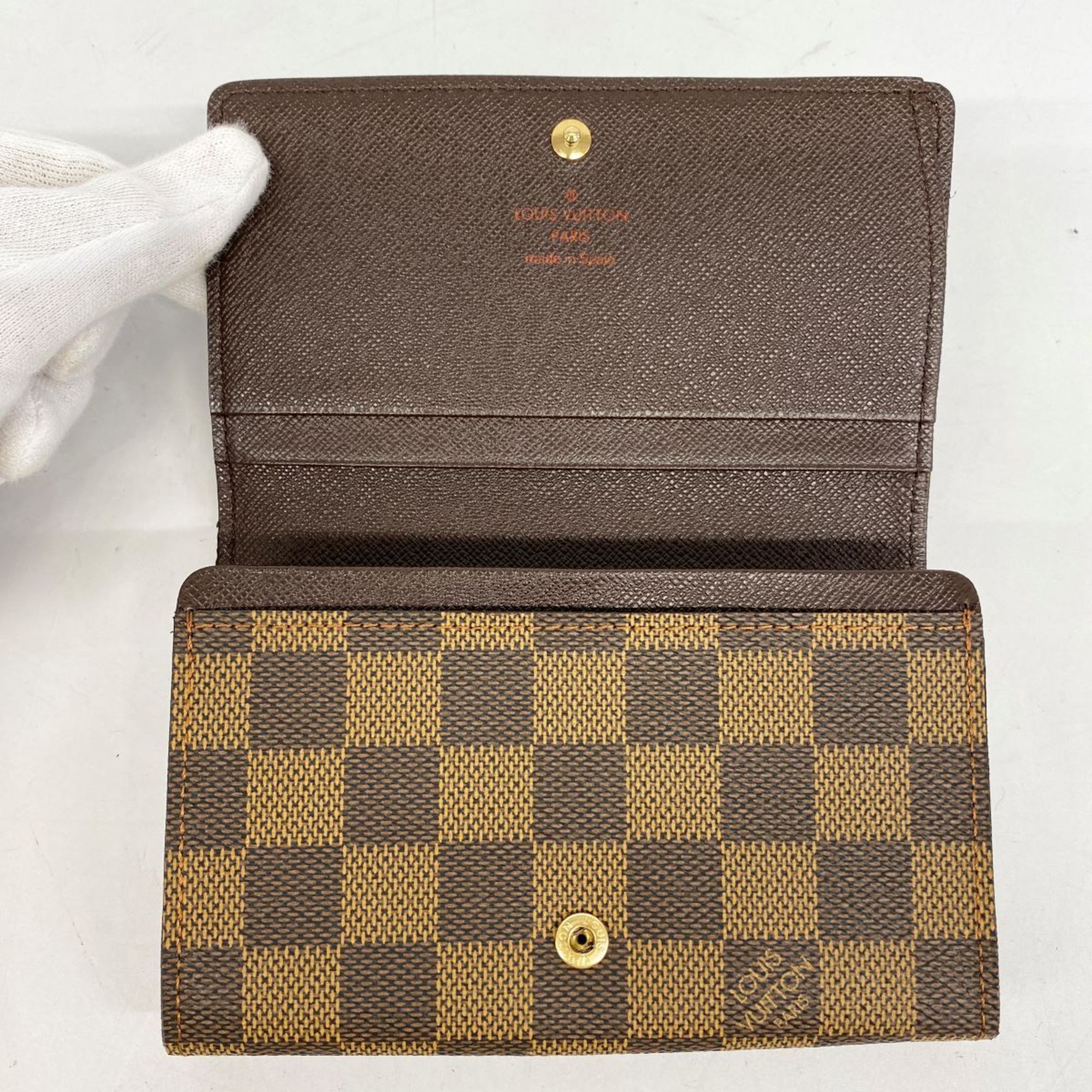 ルイ・ヴィトン(Louis Vuitton) ルイ・ヴィトン 財布 ダミエ ポルトモネビエトレゾール N61730 エベヌメンズ レディース